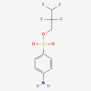 molecular formula C9H9F4NO3S B5021563 2,2,3,3-tetrafluoropropyl 4-aminobenzenesulfonate 