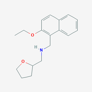 molecular formula C18H23NO2 B502157 1-(2-ethoxynaphthalen-1-yl)-N-(tetrahydrofuran-2-ylmethyl)methanamine 