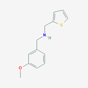 molecular formula C13H15NOS B502158 1-(3-methoxyphenyl)-N-(thiophen-2-ylmethyl)methanamine CAS No. 880814-25-5