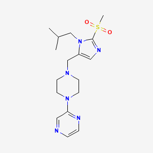 2-(4-{[1-isobutyl-2-(methylsulfonyl)-1H-imidazol-5-yl]methyl}-1-piperazinyl)pyrazine