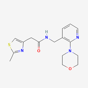 2-(2-methyl-1,3-thiazol-4-yl)-N-{[2-(4-morpholinyl)-3-pyridinyl]methyl}acetamide