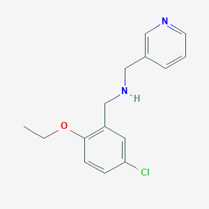 molecular formula C15H17ClN2O B502166 N-(5-chloro-2-ethoxybenzyl)-N-(3-pyridinylmethyl)amine 