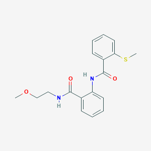 N-(2-{[(2-methoxyethyl)amino]carbonyl}phenyl)-2-(methylthio)benzamide