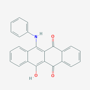 molecular formula C24H15NO3 B5021678 6-anilino-11-hydroxy-5,12-tetracenedione 