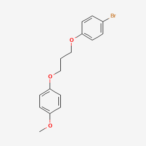 molecular formula C16H17BrO3 B5021681 1-bromo-4-[3-(4-methoxyphenoxy)propoxy]benzene 