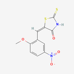 5-(2-methoxy-5-nitrobenzylidene)-2-thioxo-1,3-thiazolidin-4-one