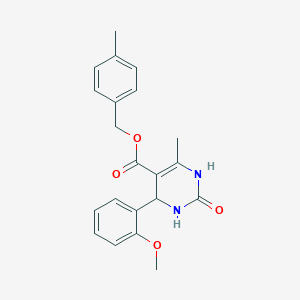 4-methylbenzyl 4-(2-methoxyphenyl)-6-methyl-2-oxo-1,2,3,4-tetrahydro-5-pyrimidinecarboxylate