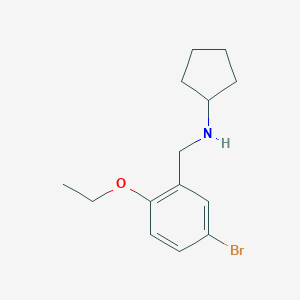 molecular formula C14H20BrNO B502174 N-(5-bromo-2-ethoxybenzyl)cyclopentanamine 