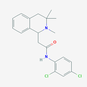 molecular formula C20H22Cl2N2O B5021753 N-(2,4-dichlorophenyl)-2-(2,3,3-trimethyl-1,2,3,4-tetrahydro-1-isoquinolinyl)acetamide 