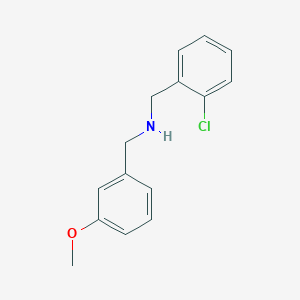 molecular formula C15H16ClNO B502176 N-(2-chlorobenzyl)-N-(3-methoxybenzyl)amine 