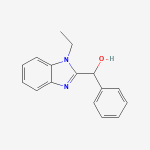 molecular formula C16H16N2O B5021767 (1-ethyl-1H-benzimidazol-2-yl)(phenyl)methanol 