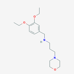 molecular formula C18H30N2O3 B502177 N-(3,4-diethoxybenzyl)-N-[3-(4-morpholinyl)propyl]amine 