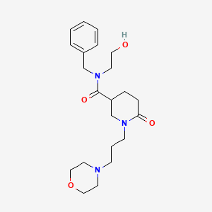 N-benzyl-N-(2-hydroxyethyl)-1-[3-(4-morpholinyl)propyl]-6-oxo-3-piperidinecarboxamide