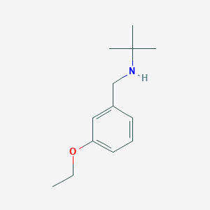 molecular formula C13H21NO B502182 N-(tert-butyl)-N-(3-ethoxybenzyl)amine CAS No. 880803-97-4