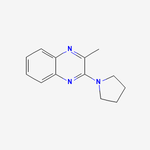 molecular formula C13H15N3 B5021826 2-methyl-3-(1-pyrrolidinyl)quinoxaline CAS No. 91959-07-8