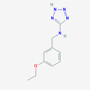 molecular formula C10H13N5O B502183 N-[(3-ethoxyphenyl)methyl]-2H-tetrazol-5-amine CAS No. 876896-79-6