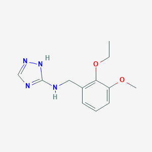 molecular formula C12H16N4O2 B502184 N-(2-ethoxy-3-methoxybenzyl)-1H-1,2,4-triazol-3-amine 
