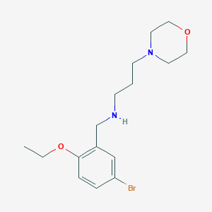 molecular formula C16H25BrN2O2 B502187 N-(5-bromo-2-ethoxybenzyl)-3-(morpholin-4-yl)propan-1-amine 