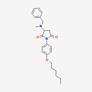 3-[benzyl(methyl)amino]-1-[4-(hexyloxy)phenyl]-2,5-pyrrolidinedione