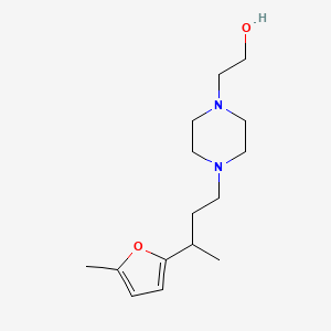 2-{4-[3-(5-methyl-2-furyl)butyl]-1-piperazinyl}ethanol