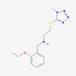 molecular formula C13H19N5OS B502191 N-(2-ethoxybenzyl)-2-[(1-methyl-1H-tetrazol-5-yl)thio]ethanamine 