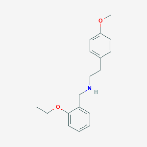 molecular formula C18H23NO2 B502192 N-(2-ethoxybenzyl)-2-(4-methoxyphenyl)ethanamine 