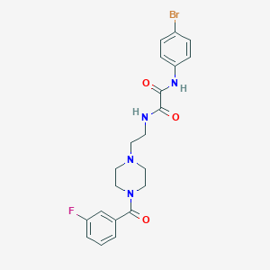 molecular formula C21H22BrFN4O3 B5021941 N-(4-bromophenyl)-N'-{2-[4-(3-fluorobenzoyl)-1-piperazinyl]ethyl}ethanediamide 