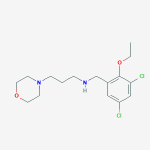 molecular formula C16H24Cl2N2O2 B502195 N-(3,5-dichloro-2-ethoxybenzyl)-3-(morpholin-4-yl)propan-1-amine 