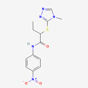 2-[(4-methyl-4H-1,2,4-triazol-3-yl)thio]-N-(4-nitrophenyl)butanamide