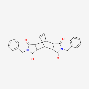 molecular formula C26H22N2O4 B5021970 4,10-dibenzyl-4,10-diazatetracyclo[5.5.2.0~2,6~.0~8,12~]tetradec-13-ene-3,5,9,11-tetrone 