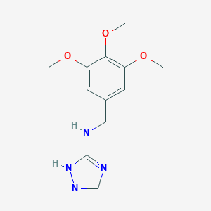 N-[(3,4,5-trimethoxyphenyl)methyl]-1H-1,2,4-triazol-5-amine