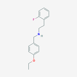 molecular formula C17H20FNO B502202 N-(4-ethoxybenzyl)-2-(2-fluorophenyl)ethanamine 