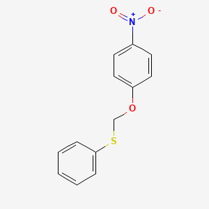 molecular formula C13H11NO3S B5022028 1-nitro-4-[(phenylthio)methoxy]benzene 