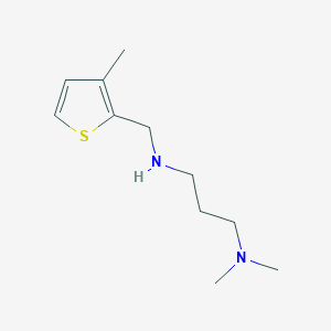 molecular formula C11H20N2S B502203 N,N-dimethyl-N'-[(3-methylthiophen-2-yl)methyl]propane-1,3-diamine 