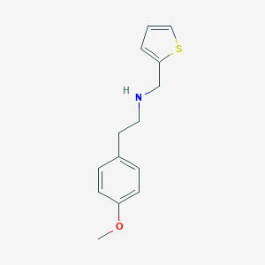 molecular formula C14H17NOS B502206 2-(4-methoxyphenyl)-N-(thiophen-2-ylmethyl)ethanamine 