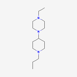 1-ethyl-4-(1-propyl-4-piperidinyl)piperazine