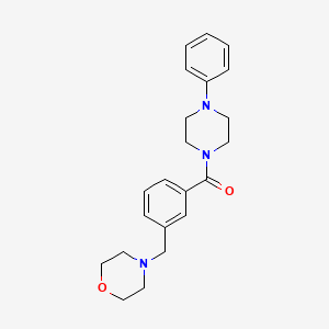 4-{3-[(4-phenyl-1-piperazinyl)carbonyl]benzyl}morpholine