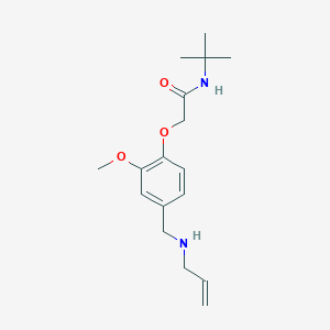 molecular formula C17H26N2O3 B502211 N-tert-butyl-2-{2-methoxy-4-[(prop-2-en-1-ylamino)methyl]phenoxy}acetamide 