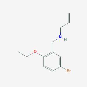 molecular formula C12H16BrNO B502212 N-(5-bromo-2-ethoxybenzyl)prop-2-en-1-amine 