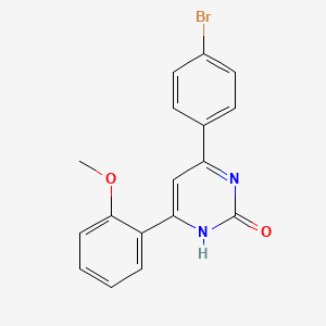 molecular formula C17H13BrN2O2 B5022127 6-(4-bromophenyl)-4-(2-methoxyphenyl)-2(1H)-pyrimidinone 