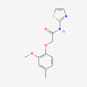 2-(2-methoxy-4-methylphenoxy)-N-1,3-thiazol-2-ylacetamide