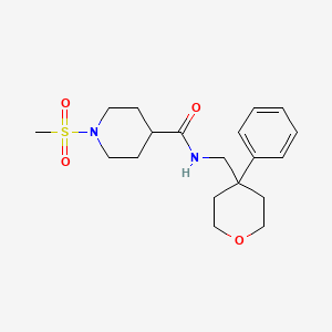 1-(methylsulfonyl)-N-[(4-phenyltetrahydro-2H-pyran-4-yl)methyl]-4-piperidinecarboxamide