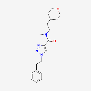 N-methyl-1-(2-phenylethyl)-N-[2-(tetrahydro-2H-pyran-4-yl)ethyl]-1H-1,2,3-triazole-4-carboxamide