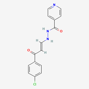 molecular formula C15H12ClN3O2 B5022183 N'-[3-(4-chlorophenyl)-3-oxo-1-propen-1-yl]isonicotinohydrazide 