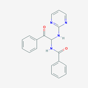 molecular formula C19H16N4O2 B5022190 N-[2-oxo-2-phenyl-1-(2-pyrimidinylamino)ethyl]benzamide CAS No. 300816-12-0