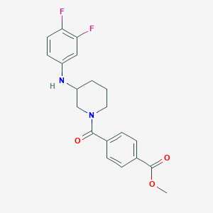 methyl 4-({3-[(3,4-difluorophenyl)amino]-1-piperidinyl}carbonyl)benzoate