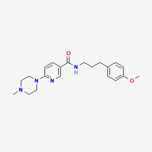 N-[3-(4-methoxyphenyl)propyl]-6-(4-methyl-1-piperazinyl)nicotinamide