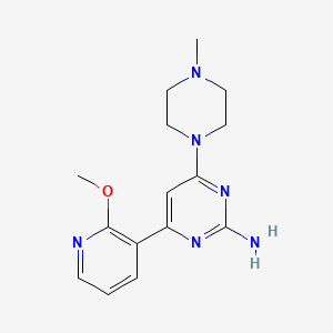 4-(2-methoxypyridin-3-yl)-6-(4-methylpiperazin-1-yl)pyrimidin-2-amine