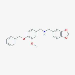 N-(1,3-benzodioxol-5-ylmethyl)-N-[4-(benzyloxy)-3-methoxybenzyl]amine