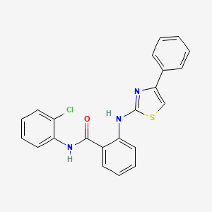 N-(2-chlorophenyl)-2-[(4-phenyl-1,3-thiazol-2-yl)amino]benzamide